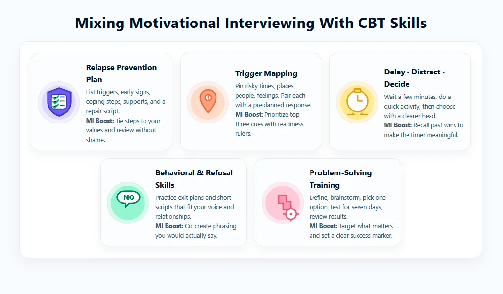 Mixing Motivational Interviewing with CBT Skills